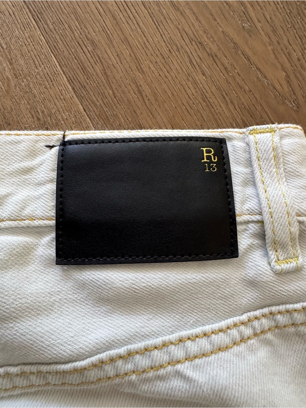 R13 tailored drop kinney linen indigo - Picture 11 of 11